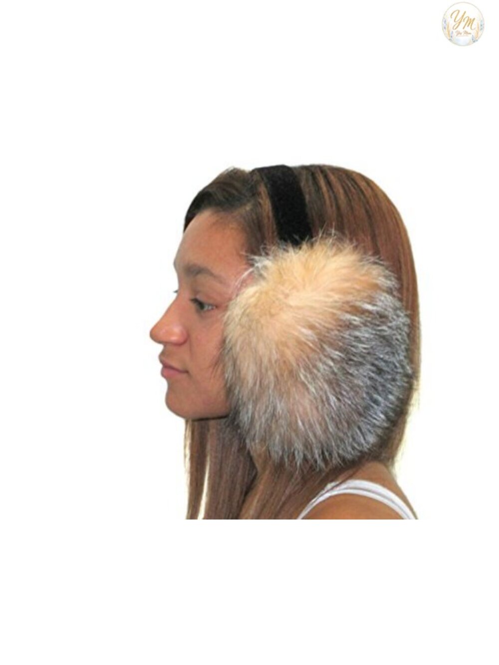 Handmade Fox Fur Earmuffs, Sound Isolation, Classic Style